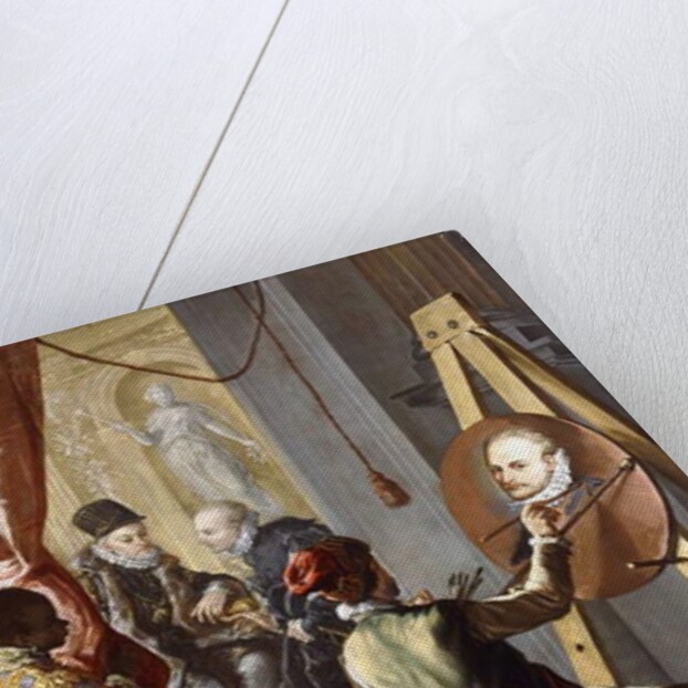 Fabio Albergati received by Philip II of Spain, while an Artist Secrectly Executes his Portrait on the King's Instructions by Giovanni Antonio Burrini or Burino