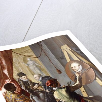 Fabio Albergati received by Philip II of Spain, while an Artist Secrectly Executes his Portrait on the King's Instructions by Giovanni Antonio Burrini or Burino