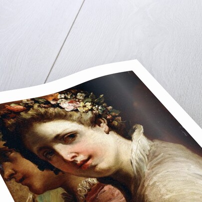 Studies of Heads of a Young Man and Girl by Gaetano Gandolfi