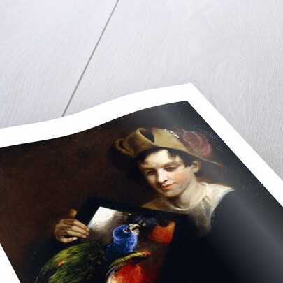 A Boy with a Parrot by Martin Ferdinand Quadal