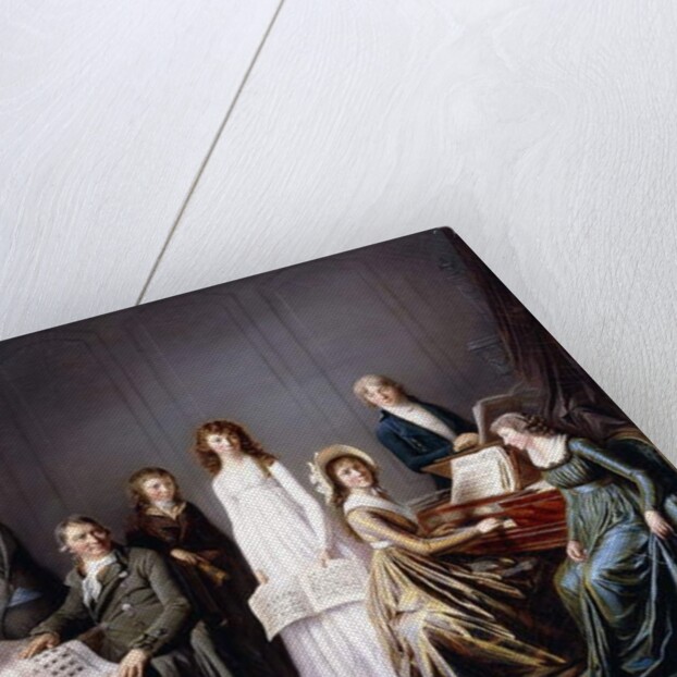 Portrait of Johann Burki, Commissaire General of the Canton of Berne, and his family, 1797 by Pierre Nicolas Legrand