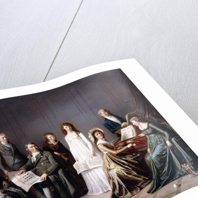 Portrait of Johann Burki, Commissaire General of the Canton of Berne, and his family, 1797 by Pierre Nicolas Legrand