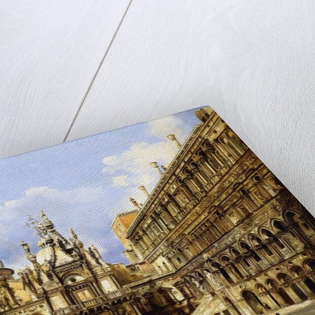 The Courtyard of the Doge's Palace, Venice, 1841 by Frederico Moja