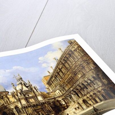 The Courtyard of the Doge's Palace, Venice, 1841 by Frederico Moja