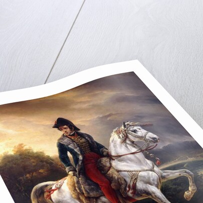 Portrait of Justo Machado y Salcedo, Spanish Consul in Paris on horseback, 1821 by Emile Jean Horace Vernet