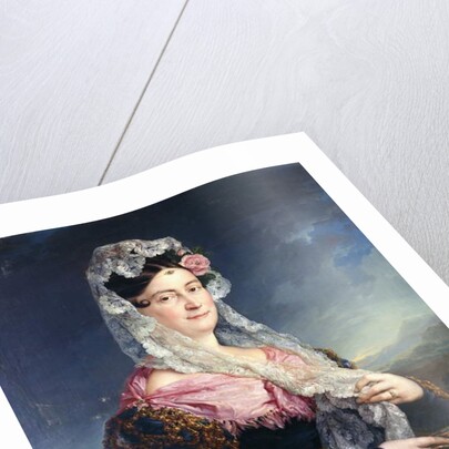 Portrait of Dona Maria de los Dolores Gomez de las Casas e Ibarrondo, the First Marquise of Ulagares by Jose Camaron