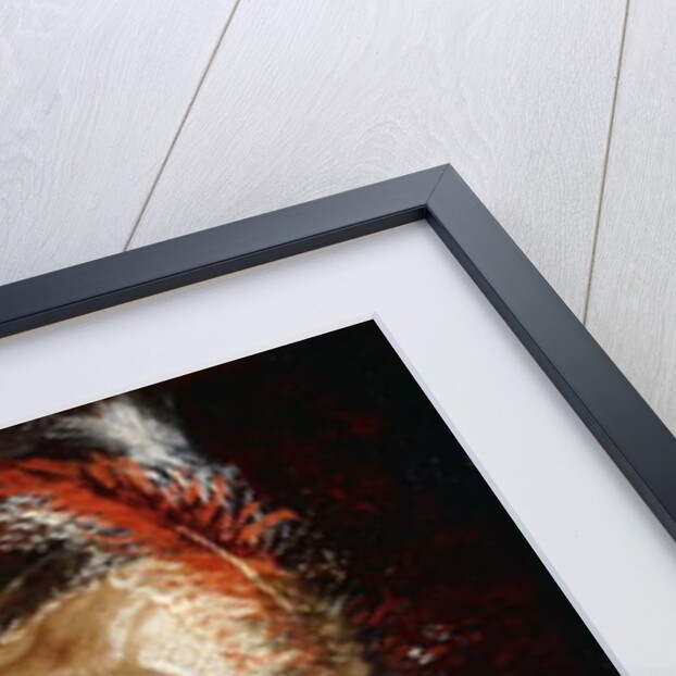 Portrait of a Girl, half length, holding a Tennis Racquet by Cornelis de Vos