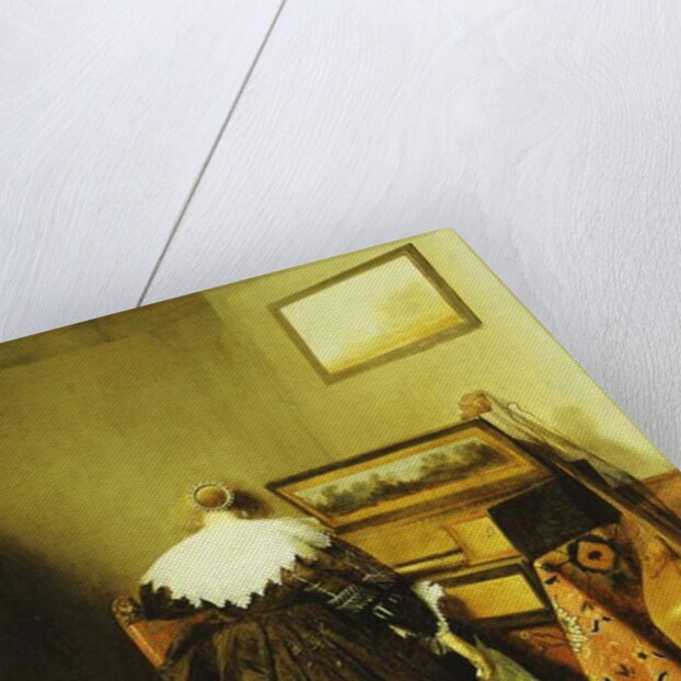 A seated Lady seen from Behind before a Virginal by Pieter Codde