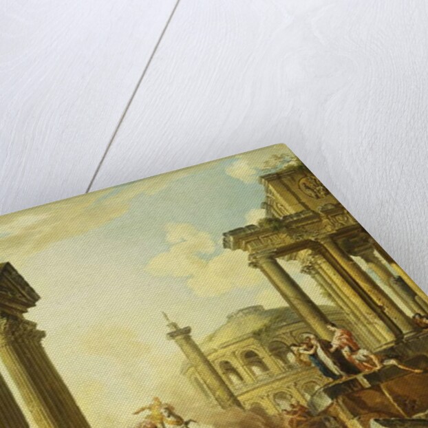 Marcus Curtius leaping into the Chasm by Giovanni Paolo Pannini or Panini