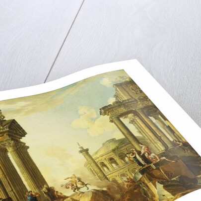 Marcus Curtius leaping into the Chasm by Giovanni Paolo Pannini or Panini