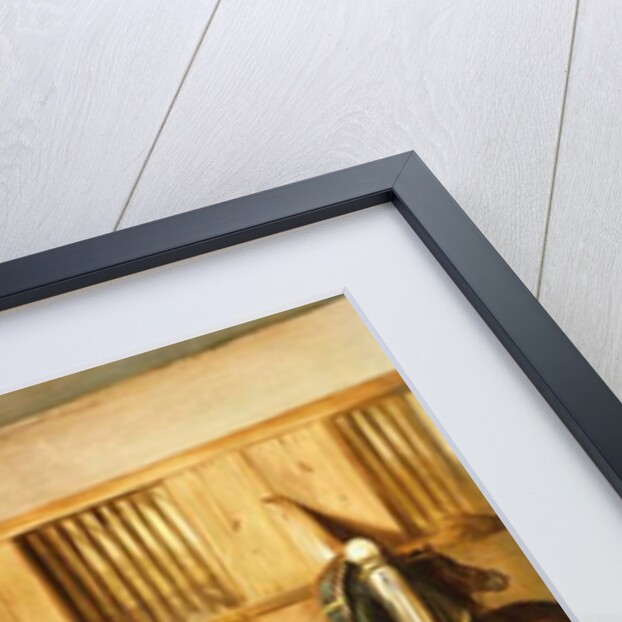 Hunters in a Stable with a Groom, 1809 by Thomas Weaver