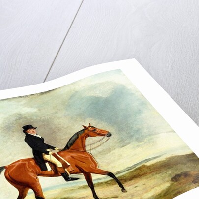 Francis Const on his Bay hunter Riding near the Sea, 1806 by Benjamin Marshall