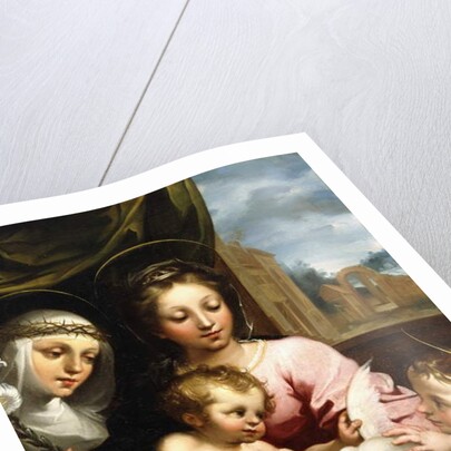 The Madonna and Child with the Infant Saint John the Baptist and Saint Catherine of Siena, c.1597-1612 by Rutilio Manetti