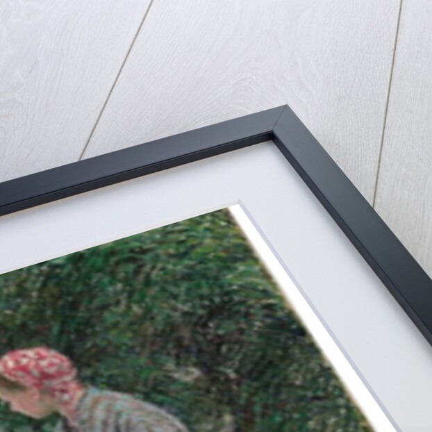 A Servant Seated in the Garden at Eragny, 1884 by Camille Pissarro