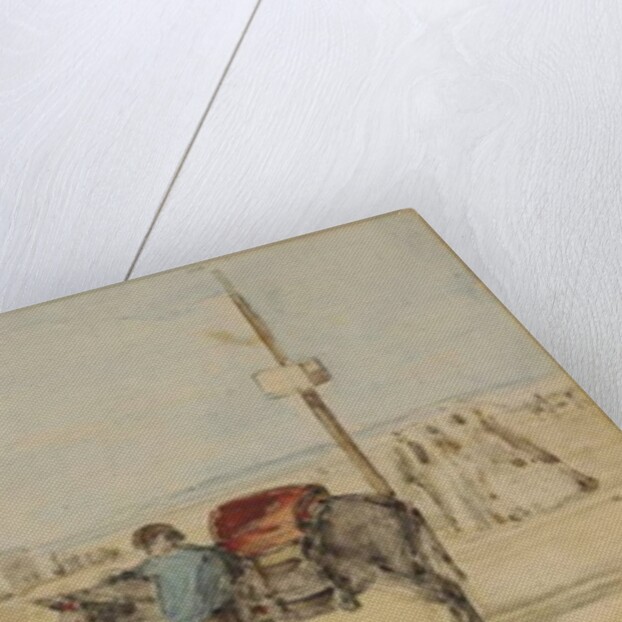 On the Beach, 1866 by Eugene Louis Boudin