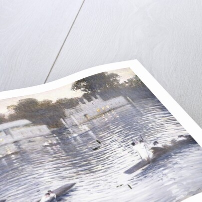 Sunday Evening, Punts on the Thames at Henley, 1924 by Christopher Richard Wynne Nevinson