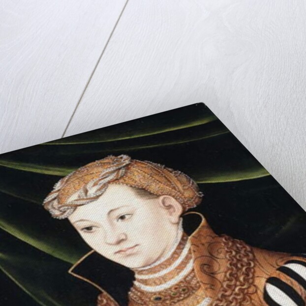 Portrait of Princess Margaret von Sachsen, small three-quarter length, wearing Court Dress by Lucas the Elder Cranach