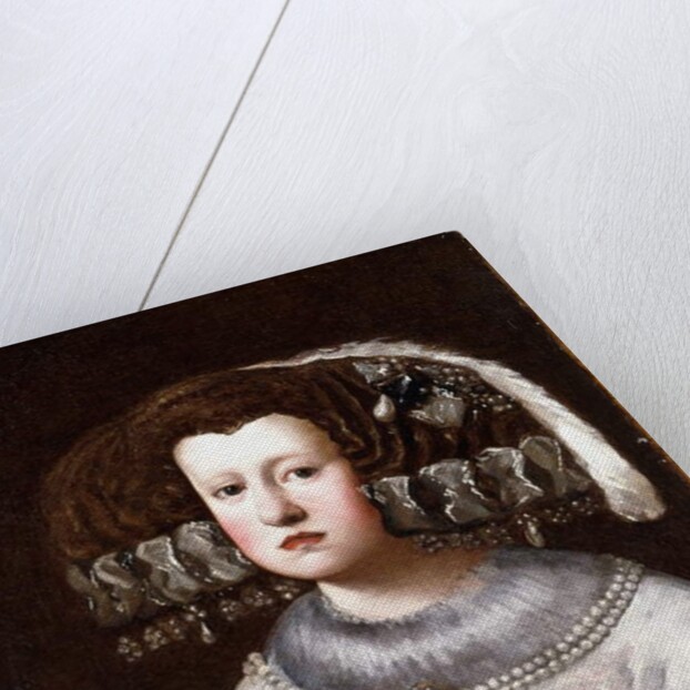 Portrait of Queen Mariana of Austria, small half-length by Diego Rodriguez de Silva Velazquez