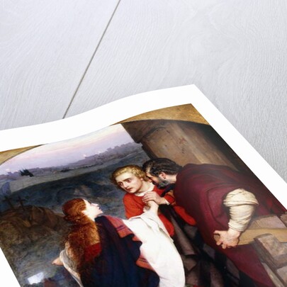 Mary Magdelene giving news of the Resurrection to the Disciples, 1860 by Philip Hermogenes Calderon