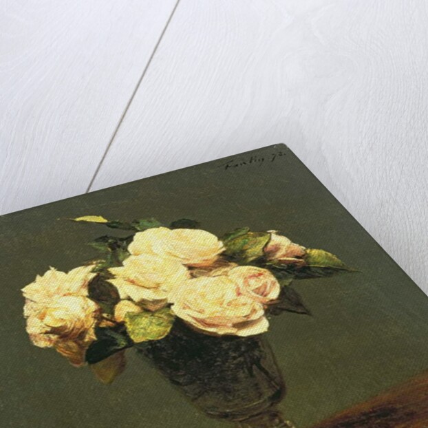 White Roses, 1873 by Ignace Henri Jean Fantin-Latour