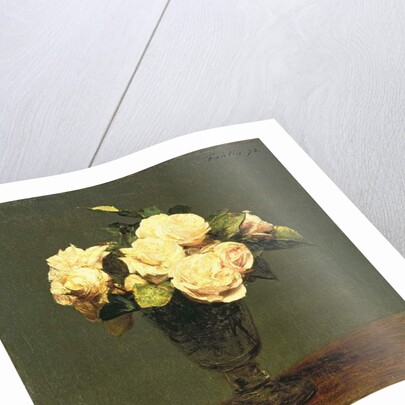 White Roses, 1873 by Ignace Henri Jean Fantin-Latour