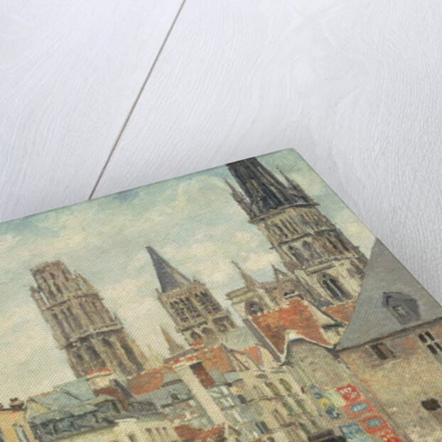 Rue de l'epicerie at Rouen, on a Grey Morning, 1898 by Camille Pissarro