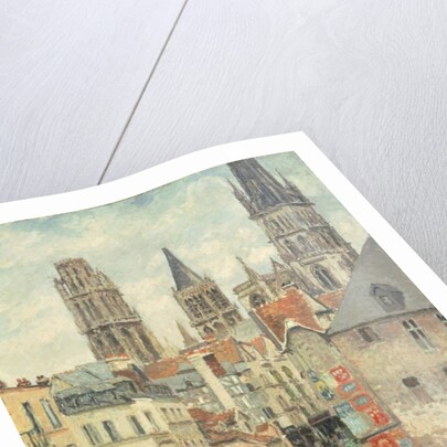 Rue de l'epicerie at Rouen, on a Grey Morning, 1898 by Camille Pissarro