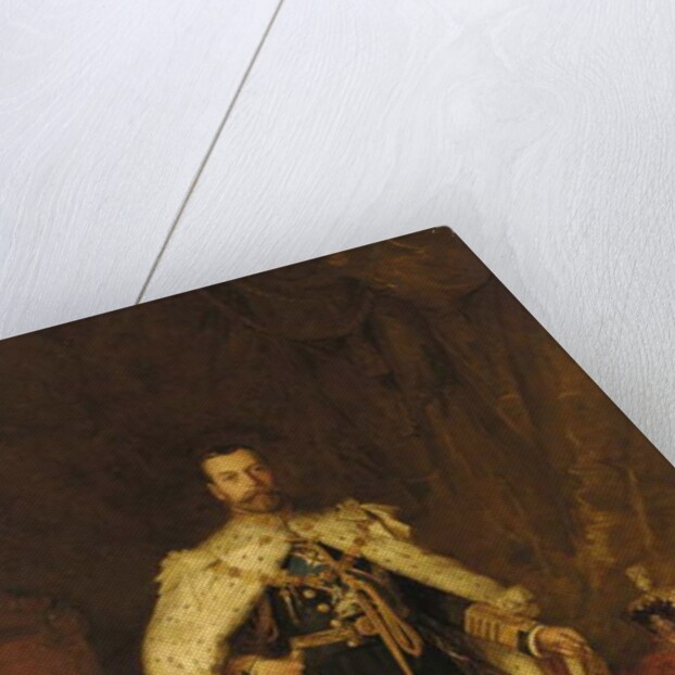 Coronation portrait of King George V, after Sir Luke Fildes by William A. Menzies