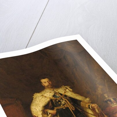 Coronation portrait of King George V, after Sir Luke Fildes by William A. Menzies