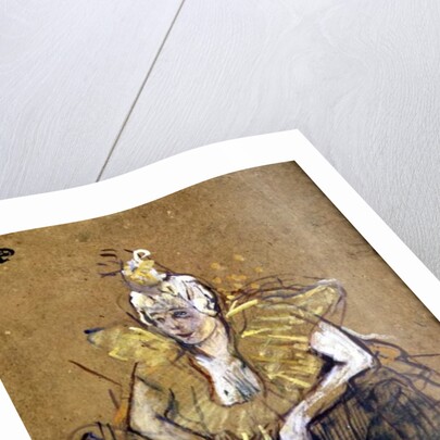 The Clowness Cha-U-Kao Seated, 1895 by Henri de Toulouse-Lautrec