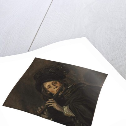Young man playing a flute by Frans Hals