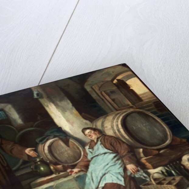 Monks in a cellar, 1873 by J. Haier