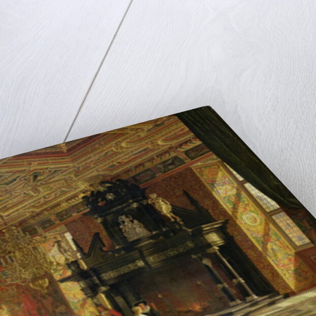 Interior of the Knight's Hall, Palace of Fredericksborg, near Copenhagen by Heinrich Hansen