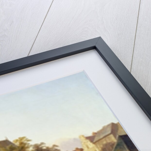 Fortified Buildings on the Banks of a Canal by Cornelius Springer