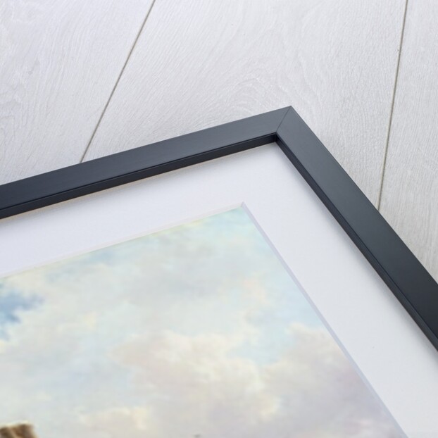 View of the Hoofdwacht and the Grote Kerk, Zwolle by Cornelius Springer