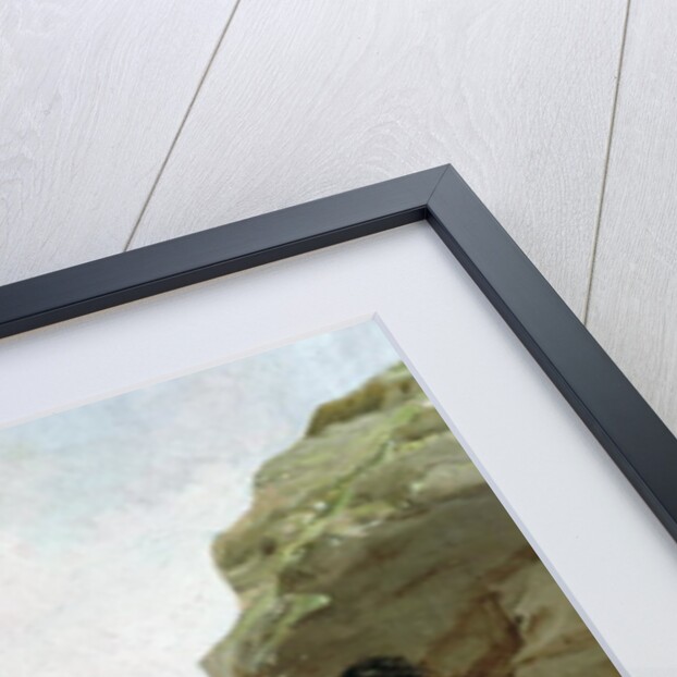 Seascape, Figures on the Beach, c.1870 by V. Chavigny