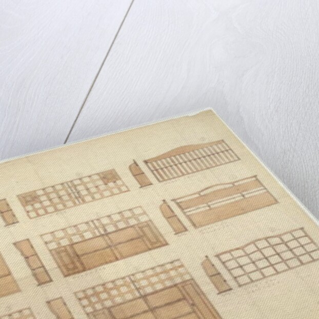 Designs for China Racks, Sideboards and Dressers in English Oak, 1906 by Ernest William Gimson