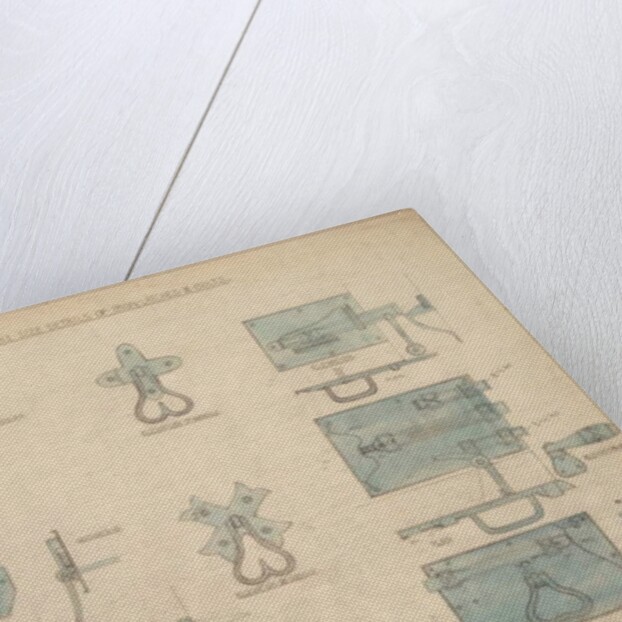 Designs for Iron Latches and Bolts, c.1905-15 by Ernest William Gimson