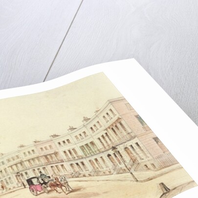 Royal Crescent, Cheltenham, c.1850 by James Charles Oldmeadow