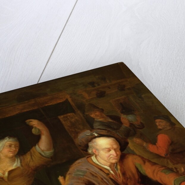 The Hurdy Gurdy Player Asleep in a Tavern by Willem van Mieris