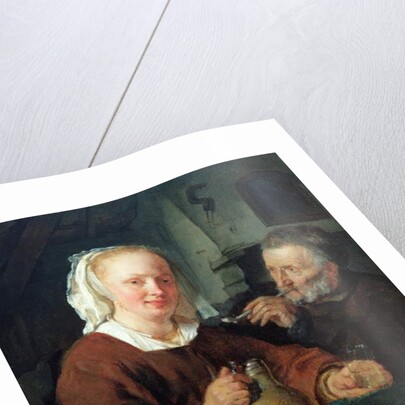A Man and a Woman at Wine by Gabriel Metsu