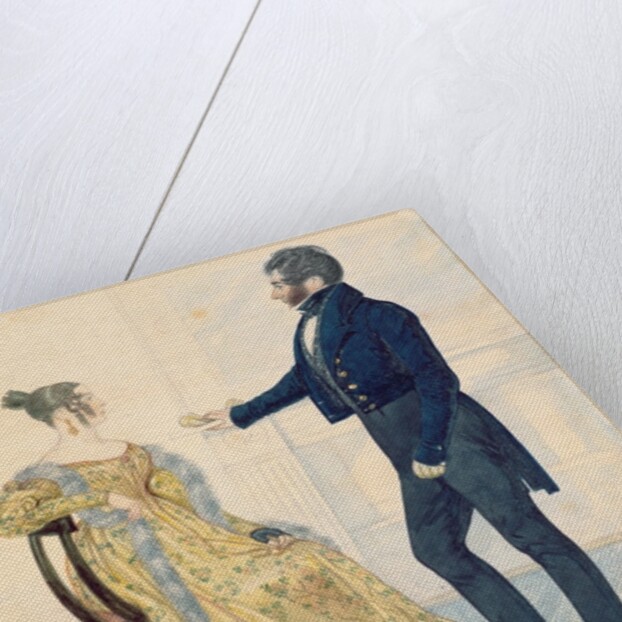 Portrait of Captain and Mrs George Ruddle, c.1835 by Richard Dighton