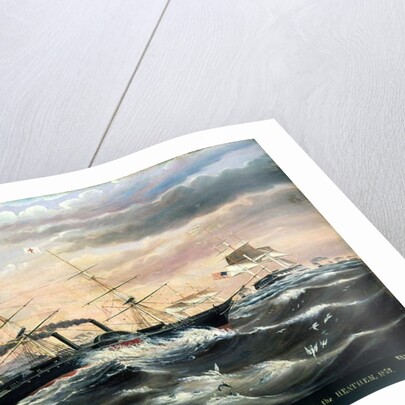 US Japan Fleet, Commodore Perry carrying 'The Gospel of God to the Heathen, 1853 by James Guy Evans