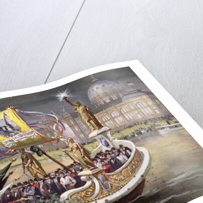 The 'Universal Brotherhood' Barge at the World's Columbian Exposition, Chicago, 1893 by Thure de Thulstrup