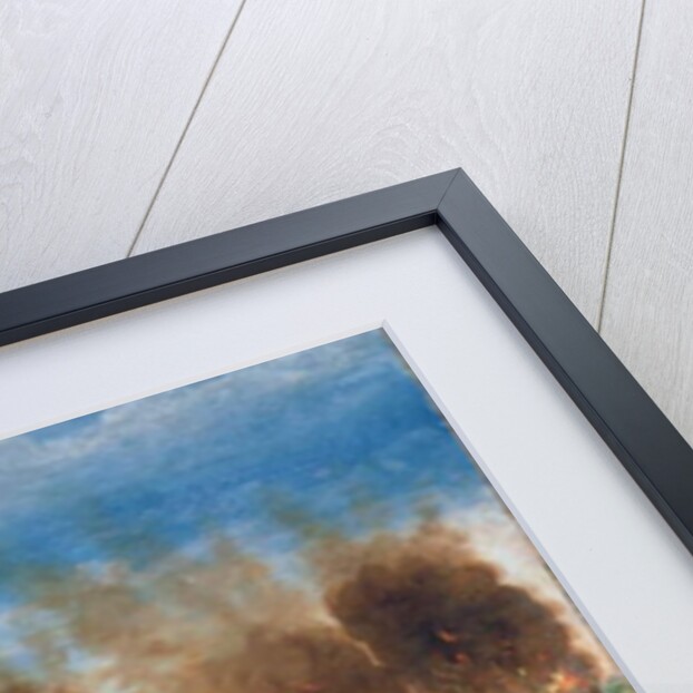 Farragut's fleet passing Fort Jackson and Fort St. Philip, 1862 by J. Joffray