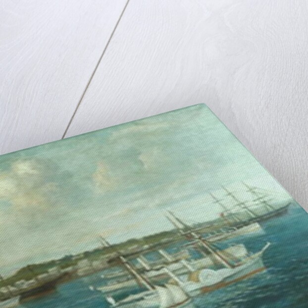 Blockade Runners in Port at St. George, Bermuda, c.1861-65 by William Torgerson