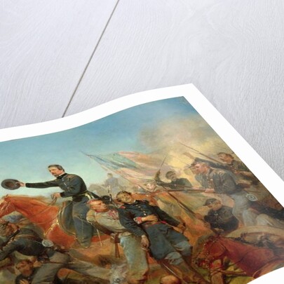 Battle of the Wilderness, Attack at Spotsylvania Court House, Virginia, 1865 by Alonzo Chappel