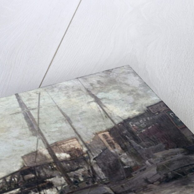 View of the Chicago River showing Clark Street Bridge, 1910-12 by William Clusmann