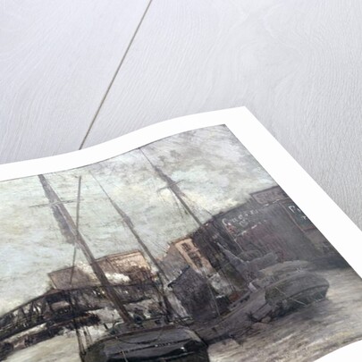 View of the Chicago River showing Clark Street Bridge, 1910-12 by William Clusmann