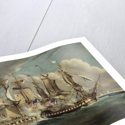 The Chesapeake and Shannon off Boston, June 1, 1813 by Robert Dodd